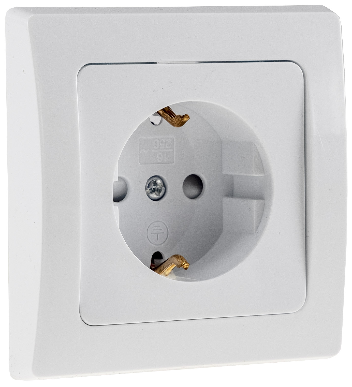 Chilitec DELPHI Schutzkontakt-Steckdose, UP, 250V~/ 16A, inkl. Rahmen, Steckanschluss, weiß/silber Chilitec DELPHI Schutzkontakt-Steckdose, UP, 250V~/ 16A, inkl. Rahmen, Steckanschluss, weiß/silber
