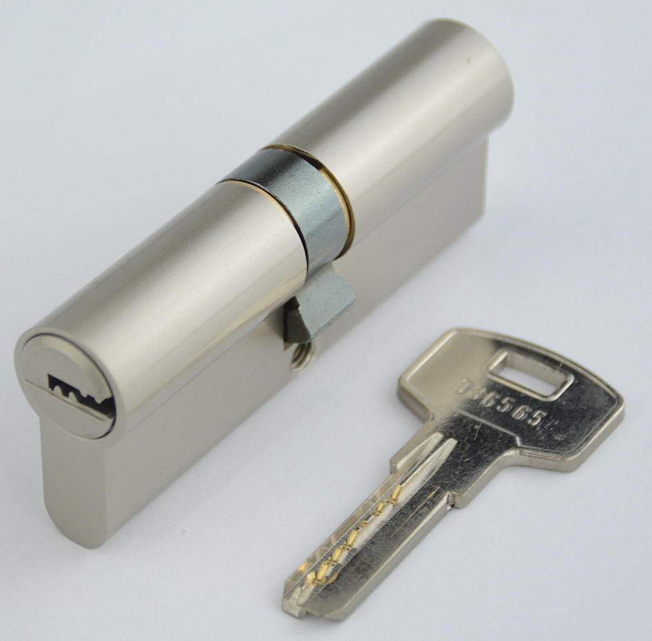 Schließzylinder 60mm (30+30mm) Profil-Zylinder, 5 Sicherheits-Schlüssel