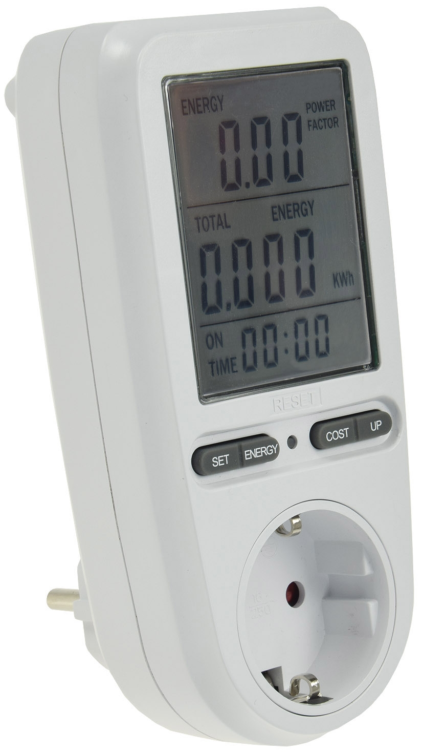 Chilitec Energiekosten-Messgerät "CTM-808 Pro" LC-Display, Messung bis zu 3680W