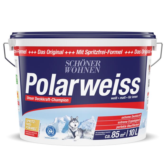  SCHÖNER WOHNEN-Farbe Wandfarbe Polarweiß 10L