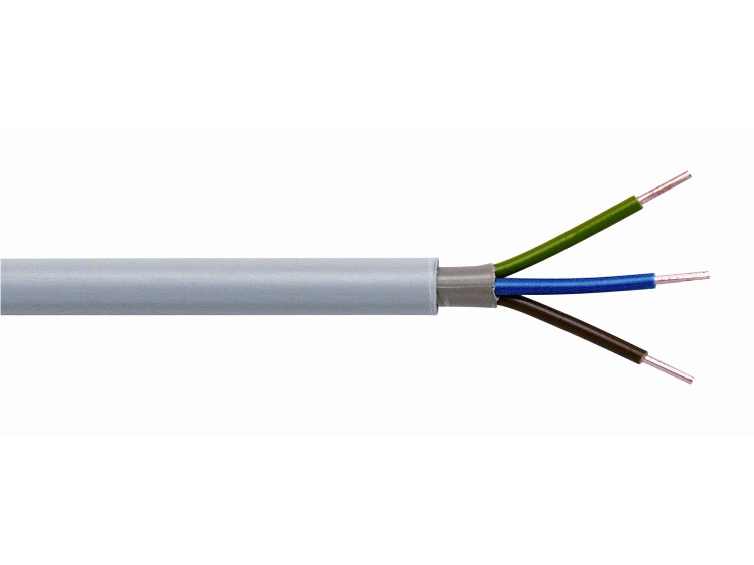 1€/m NYM-J 3x2,5 mm² Kabel Feuchtraum verschiedene Längen Mantelleitung 