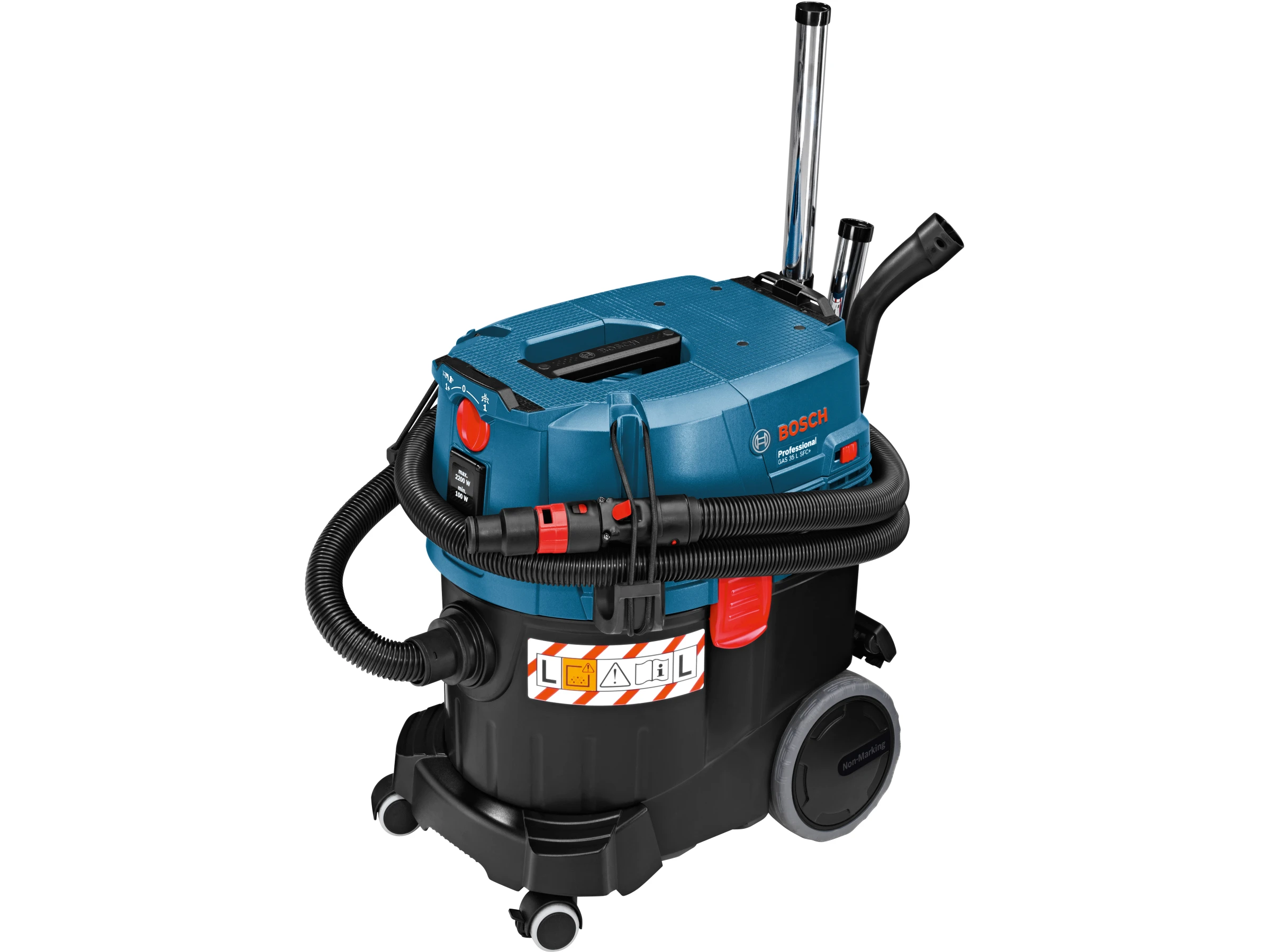 Bosch Professional Industriestaubsauger GAS 35 L SFC+ 1.200 W mit 3 m Schlauch