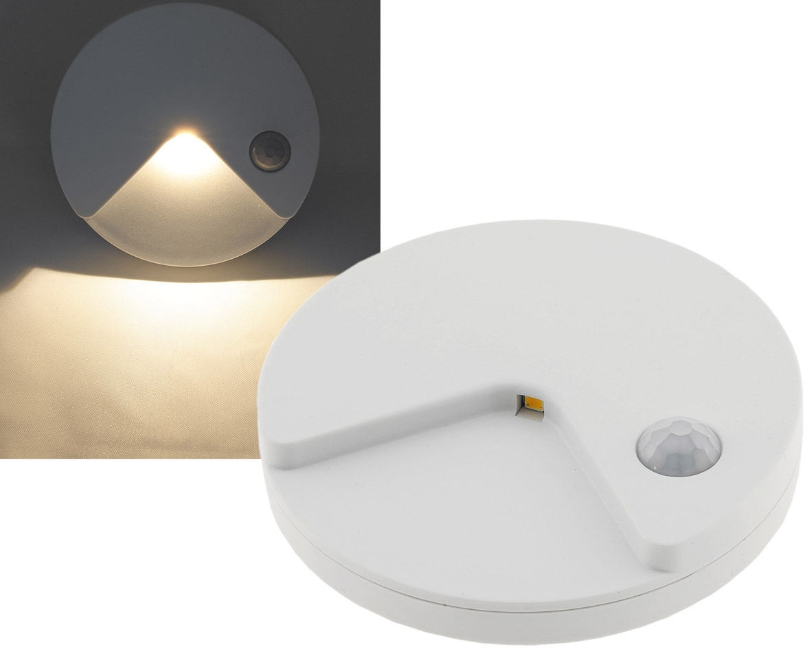 Chilitec LED Treppenlicht mit Bewegungsmelder Akkubetrieb, warmweiß, slim: 14mm flach